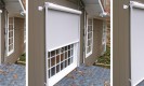 Exterior Solar Shades garage doors