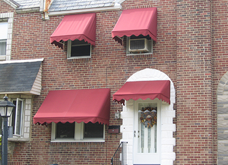 Fabric Window Awnings garage doors