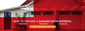 How to chose a garage door material