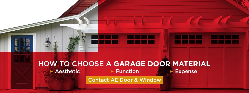 choosing garage door material 