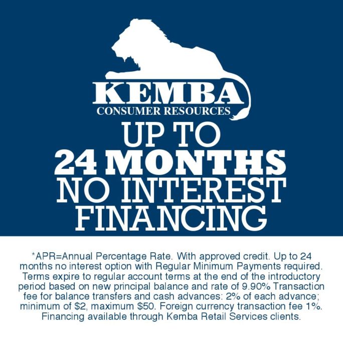 Kemba Consumer Resources financing for garage door and window purchases